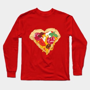 Pizza is my true Valentine Long Sleeve T-Shirt